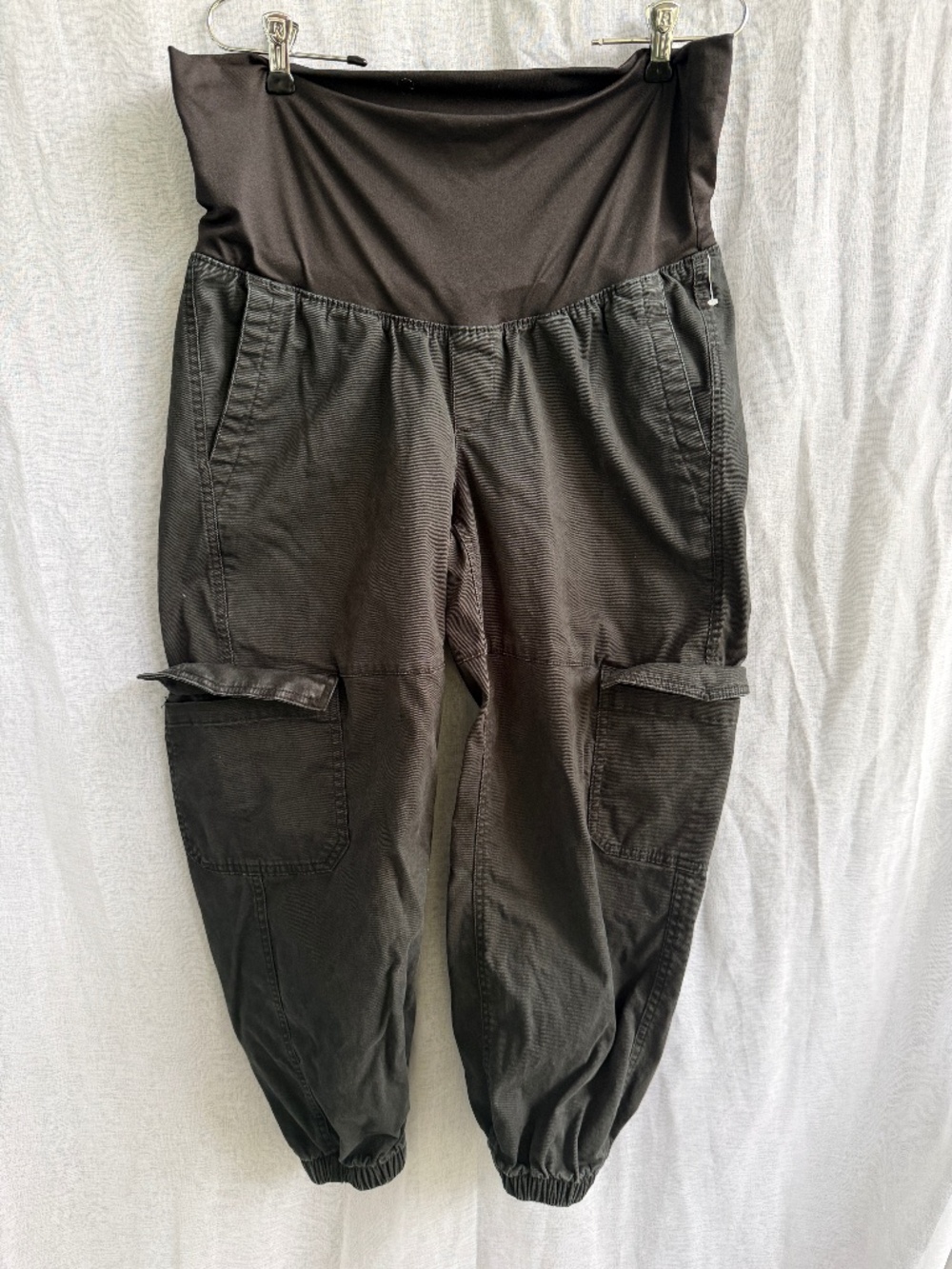 Old Navy Maternity Black Jogger Pants | Size M | Stretch Denim Lounge Pants